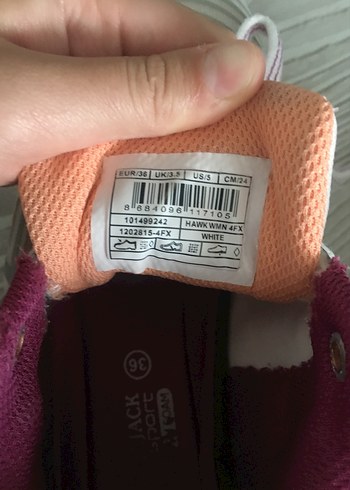 36 Beden Kadın Spor Ayakkabı