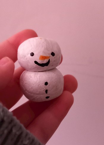 Beyaz Kar Adam Figürü - Görsel 4