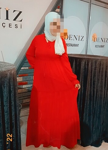 Bayan şifon elbise 