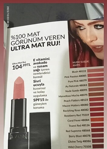 Avon marvelous mocha ruj