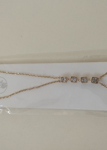 Altın Renkli Zincir Detaylı Kadın El Zinciri - Görsel 2