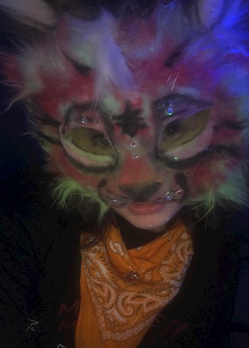 karpuz temali pastel therian maskesi - Görsel 4