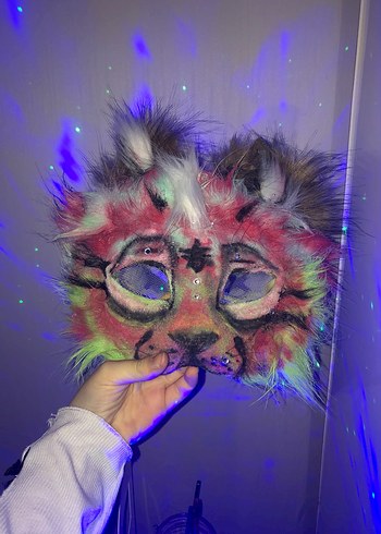 karpuz temali pastel therian maskesi - Görsel 7