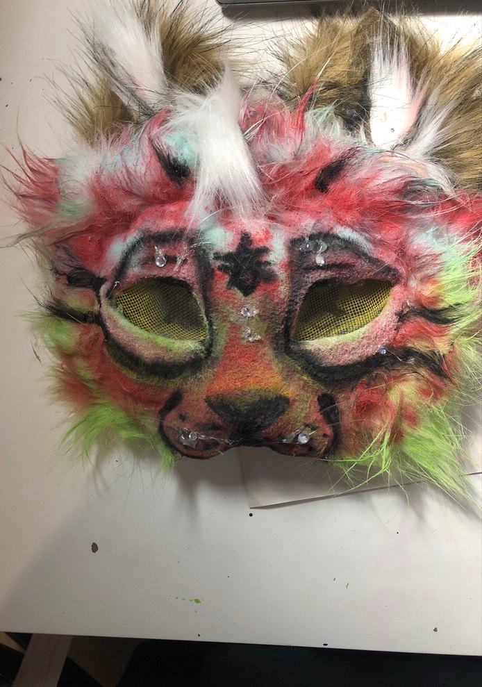 karpuz temali pastel therian maskesi - Görsel 2