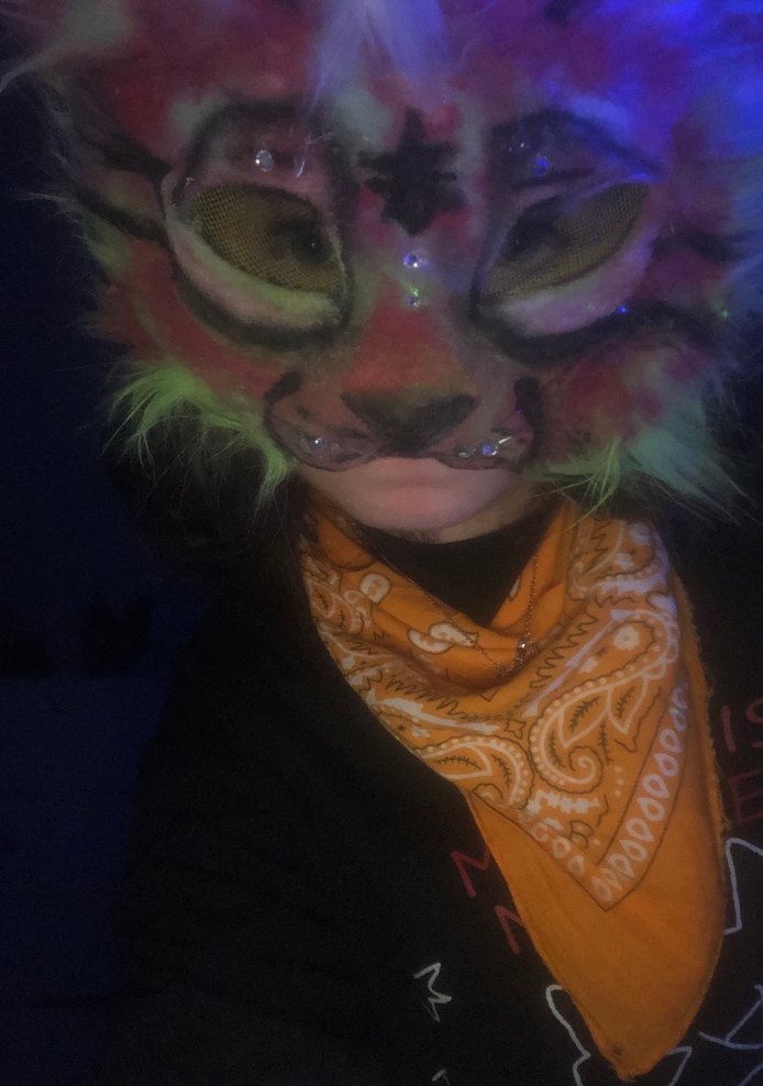 karpuz temali pastel therian maskesi - Görsel 3