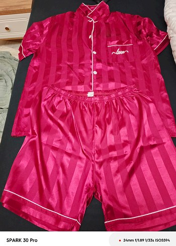 erkek Yeşil kırmızı siyah çizgili 3lü Pijama Takımı - Görsel 2