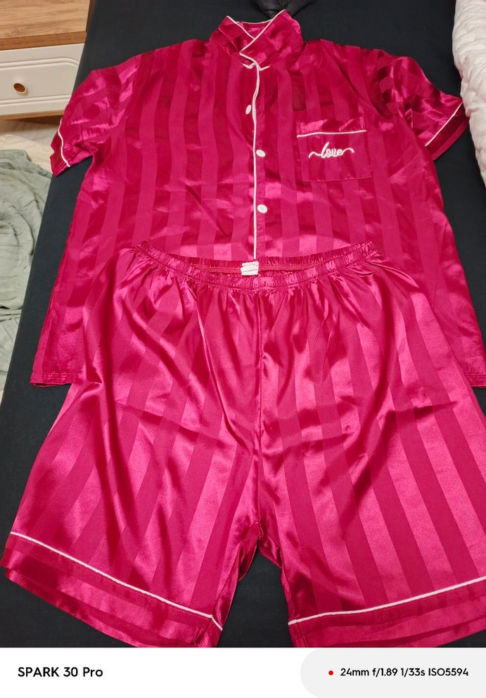 erkek Yeşil kırmızı siyah çizgili 3lü Pijama Takımı - Görsel 2