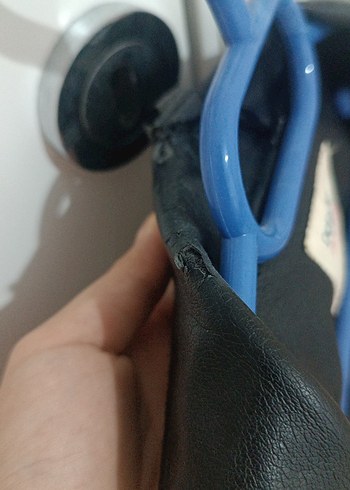 12-13 Yaş Beden Nakışlı Siyah Deri Ceket DeFacto