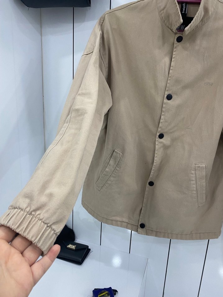 Bej Düğmeli erkek Ceket - Görsel 2