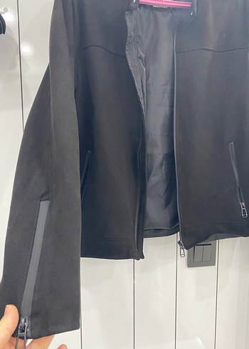 Erkek Siyah Fermuarlı Street Wear Ceket - Görsel 3