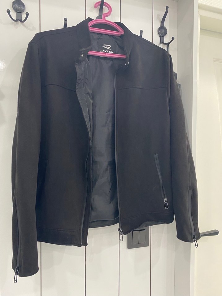 Erkek Siyah Fermuarlı Street Wear Ceket - Görsel 2