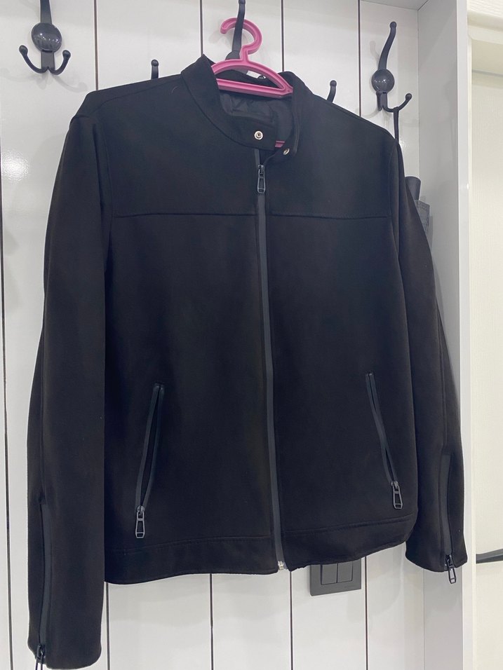 Erkek Siyah Fermuarlı Street Wear Ceket - Görsel 4