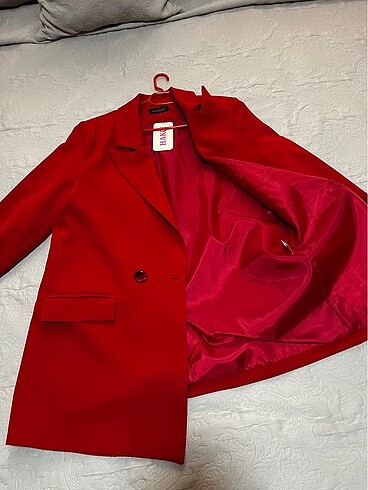 l Beden bordo Renk Blazer ceket