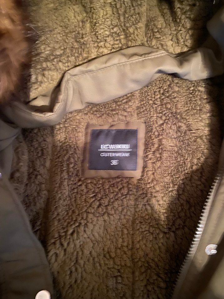 Kürk Detaylı Kapüşonlu Kadın Mont - Görsel 2