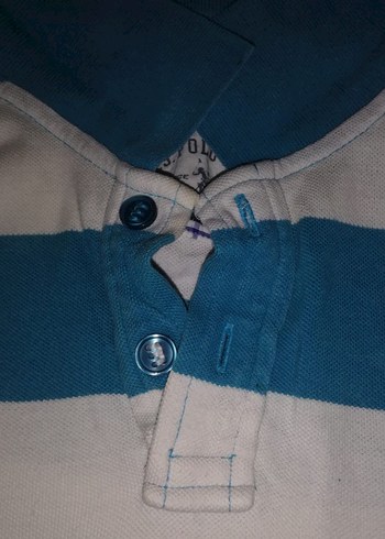 Erkek Uzun Kollu Polo Tişört Mavi - Görsel 4