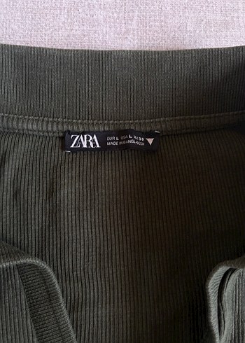 Zara V Yakalı, Uzun Kollu, Düğmeli Bluz