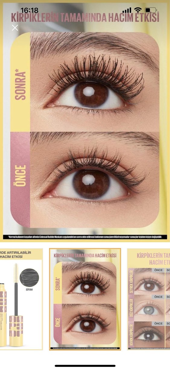 Maybelline bubble maskara - Görsel 2