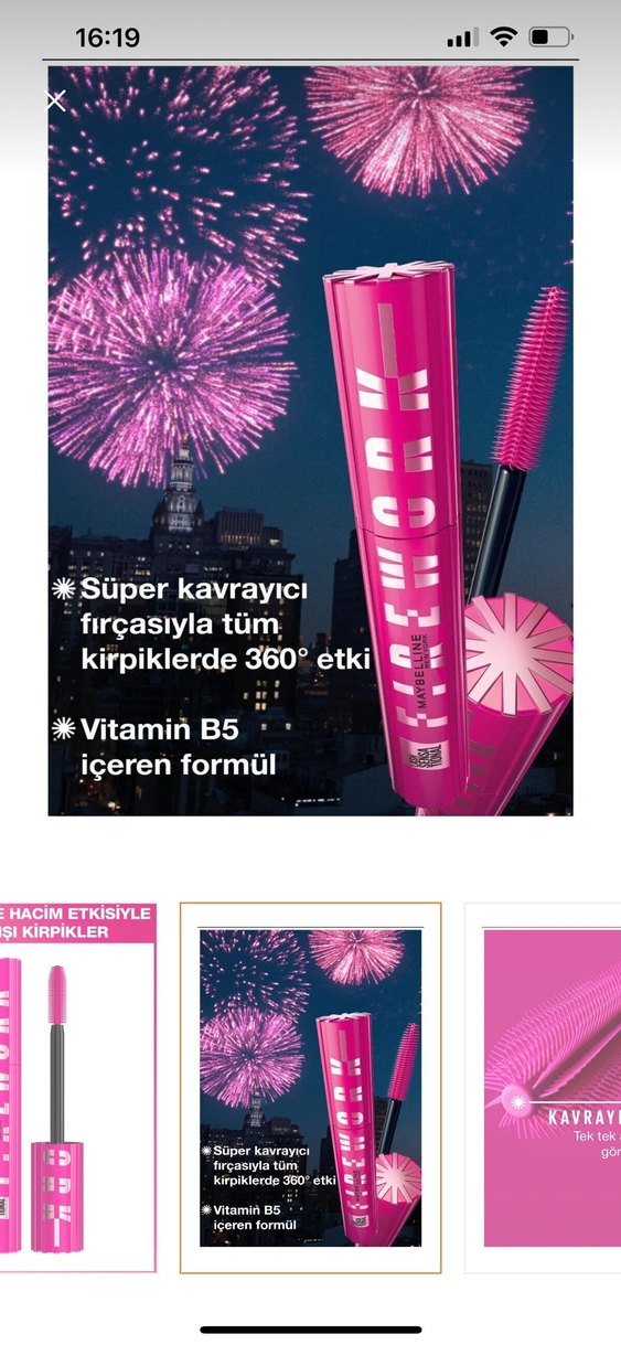 Maybelline maskara - Görsel 2