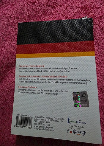 DAS Almanca-Türkçe Cep Sözlüğü - Görsel 2