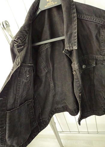 Siyah Düğmeli Kadın Kot Ceket - LCW - Görsel 2