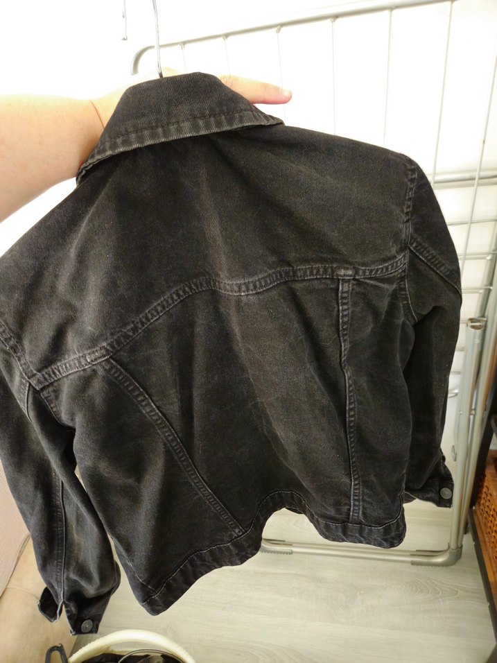 Siyah Düğmeli Kadın Kot Ceket - LCW - Görsel 4