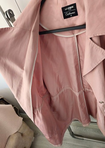 Pembe Midi Kadın Trençkot - Görsel 2