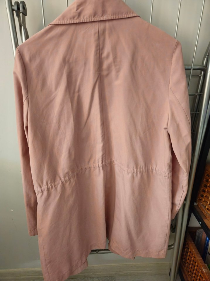 Pembe Midi Kadın Trençkot - Görsel 4