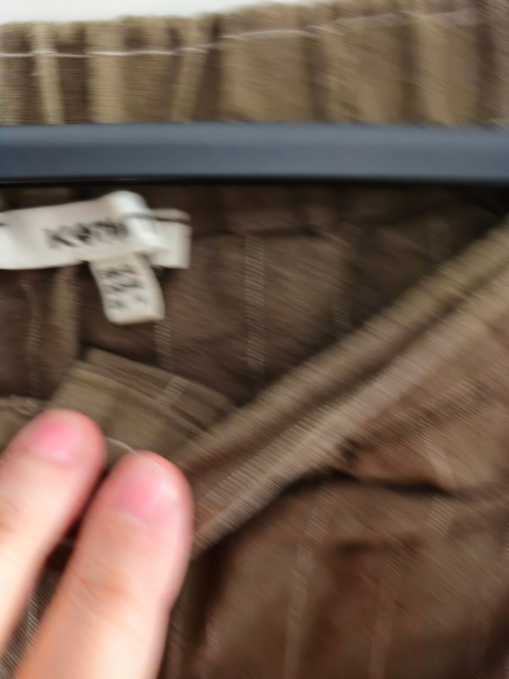 Koton 42 beden,düğmeli Haki Keten Kadın Etek - Görsel 5