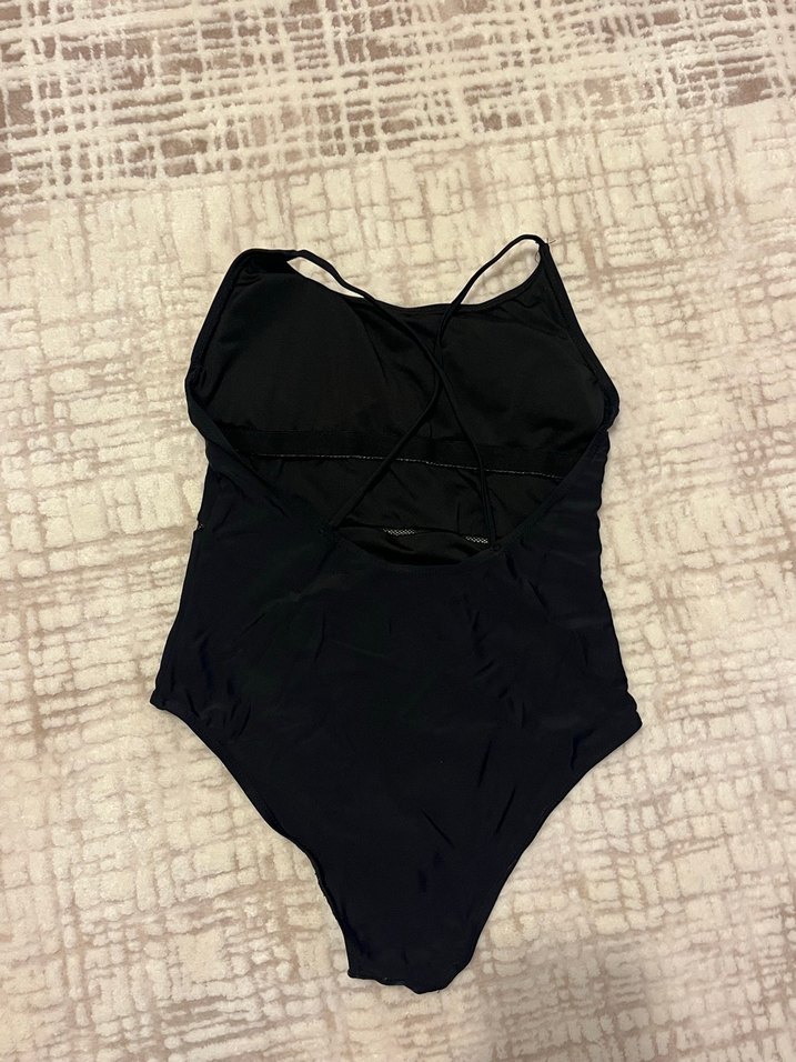 Nakışlı Boncuklu Siyah Bohem Mayo - Görsel 2