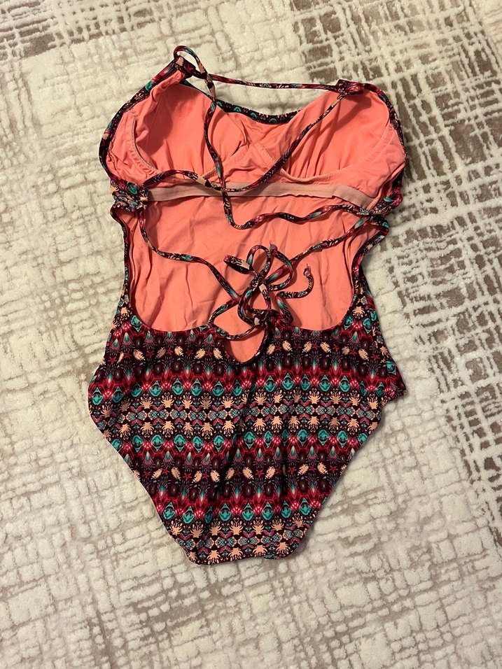 Bohem Çok Renkli Desenli Kadın Mayo - Görsel 2