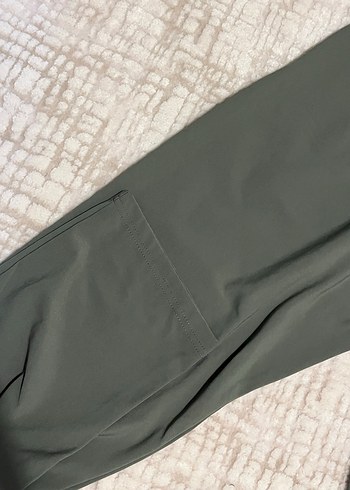 Haki Renkli Bel Detaylı Rahat Kesim Kadın esofman - Görsel 6