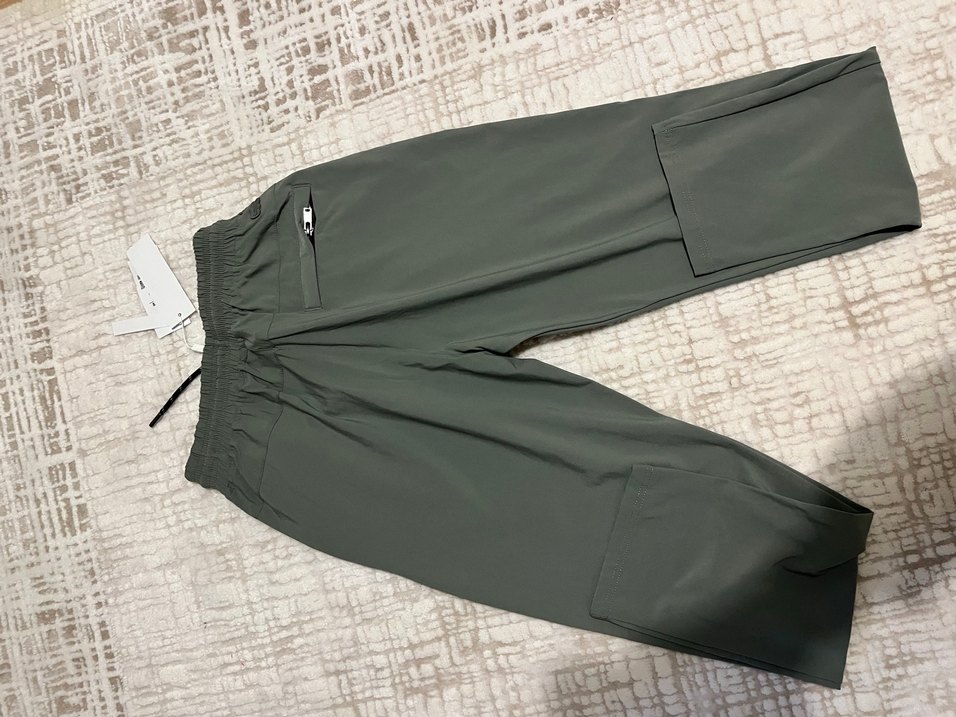 Haki Renkli Bel Detaylı Rahat Kesim Kadın esofman - Görsel 4