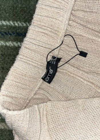 Bej Kadın Fırfırlı Mini Keten Etek - Görsel 3