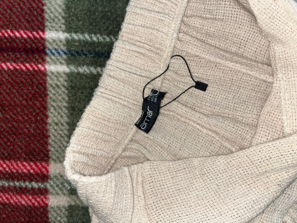 Bej Kadın Fırfırlı Mini Keten Etek - Görsel 3