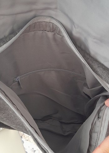 Gri Nakışlı Bohem Kadın Çantası - Görsel 3