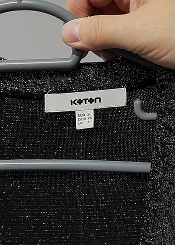 Kadın Gri Simli  Hırka - Görsel 2