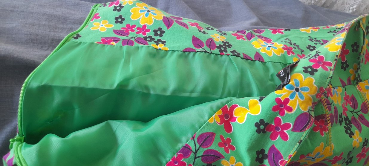 sıfır renkli Baskılı  yazlik Etek - Görsel 3