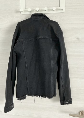 LC Waikiki Siyah Düğmeli kız çocuk Kot Ceket