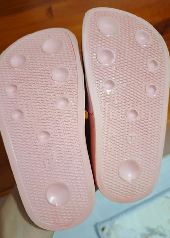 27 Beden Kız Çocuk Pembe Baskılı Terlik