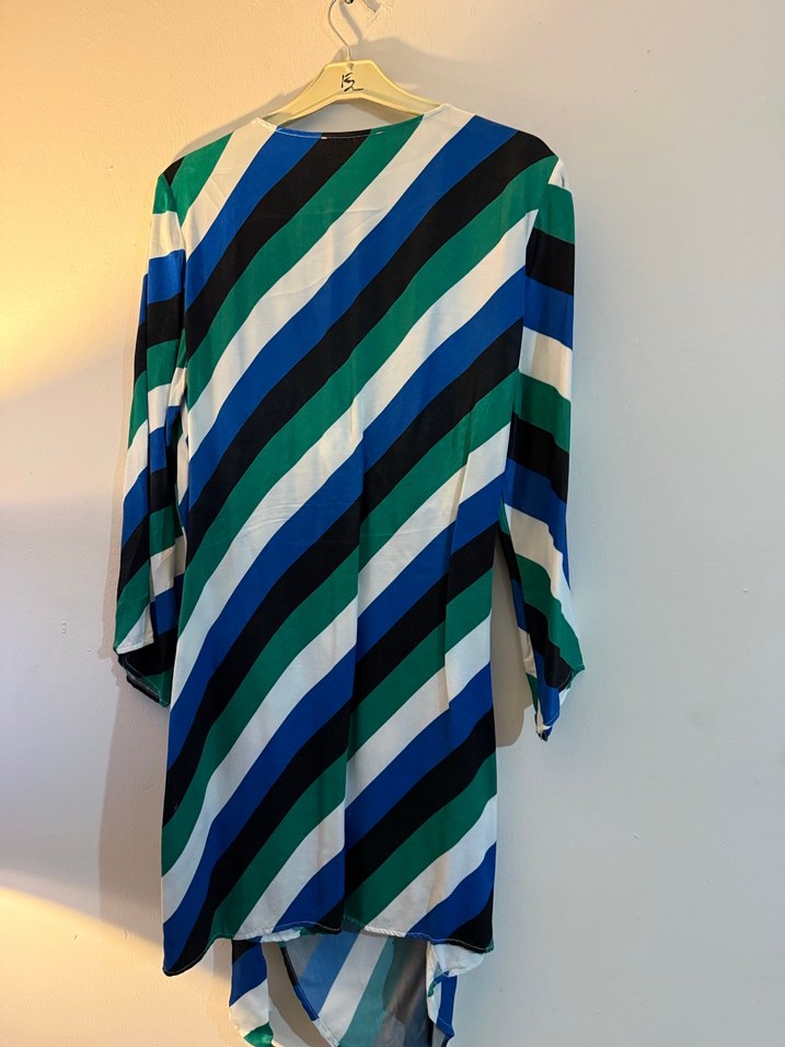 Kadın Çok Renkli Uzun Kollu Uzun elbise - Görsel 2