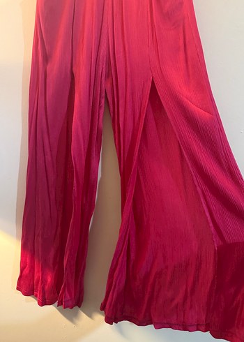 Pembe Pilili Bol Kesim pantolon - Görsel 2