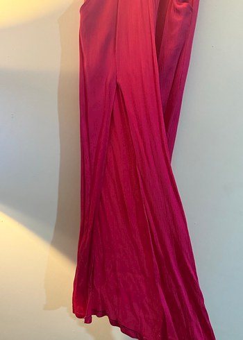 Pembe Pilili Bol Kesim pantolon - Görsel 3