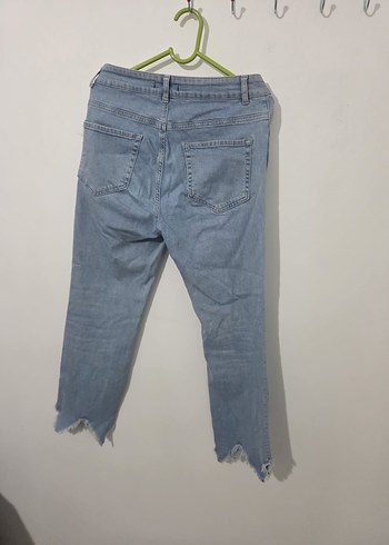 Mavi Kadın Bol Kesim Midi Kot Pantolon - Görsel 3