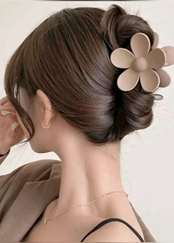 Accessorize Pembe Çiçek Desenli Saç Tokası