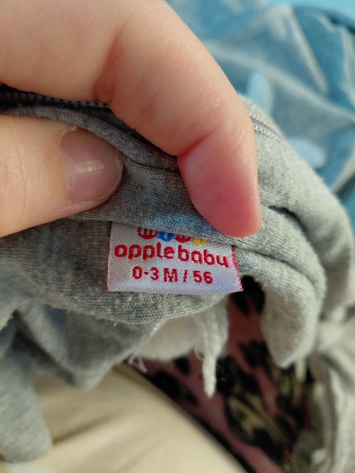 Gri Kapüşonlu Fermuarlı Bebek Tulum - Görsel 4