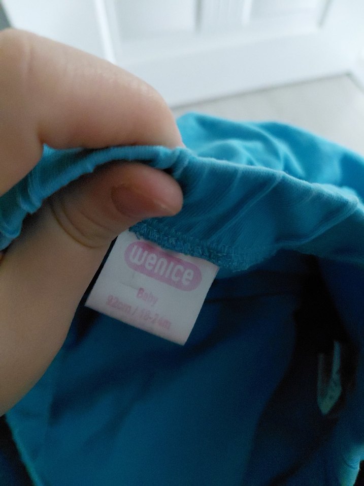 Renkli Baskılı Fırfırlı Mavi Kız Eteği - Görsel 2