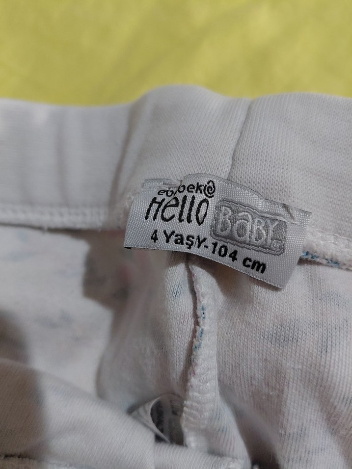 Çiçek Desenli Pamuklu Kız Tayt - Görsel 4