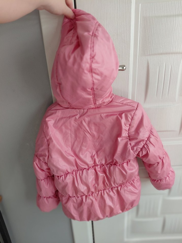 Kız Çocuk Pembe Fermuarlı Mont - Görsel 4