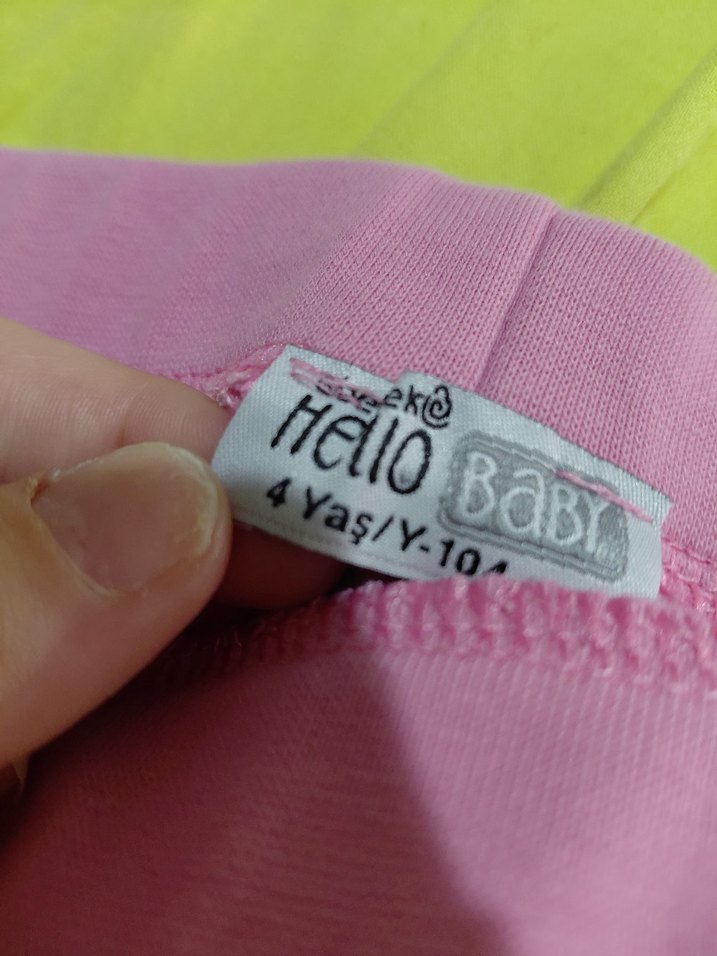 Pembe Rahat Kesim Kız Tayt - Görsel 4