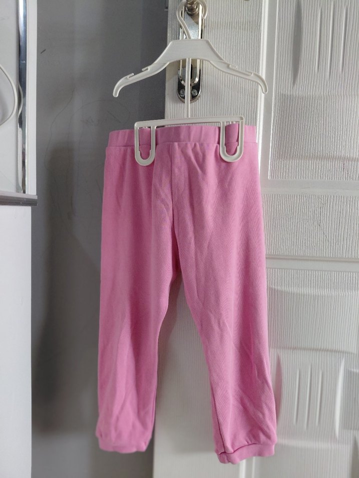 Pembe Rahat Kesim Kız Tayt - Görsel 2